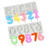 Number Lollipop Silicone Sugarcraft Mold Heart Star Cloud Fondant Chocolate Molds Resin Tools Mousses Cupcake Decorating Tools