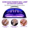 X19Max Manicure Light, High-Power 320W Nail Baking Light, Quick-Drying Nail Polish Glue Led Phototherapy Machine Manicure Light