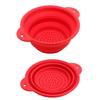 Foldable Silicone Colander Fruit Vegetable Washing Basket Strainer Collapsible
