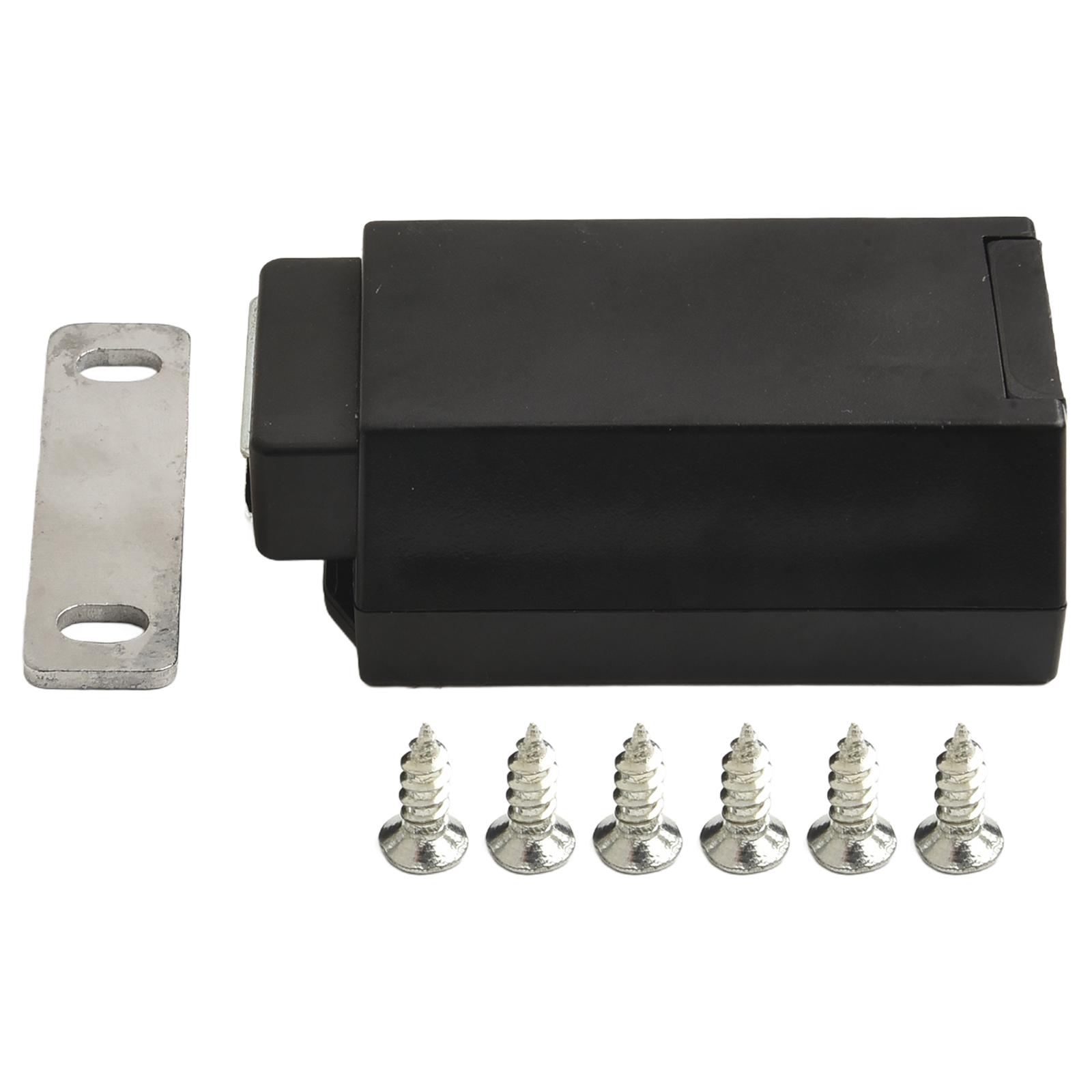 1 комплект Мебельные защелки Сверхмощные Нажимные Магнитные Защелки для Дверей Для Замены Дверных Ручек Мебельная Защелка Доводчик Двери Черный