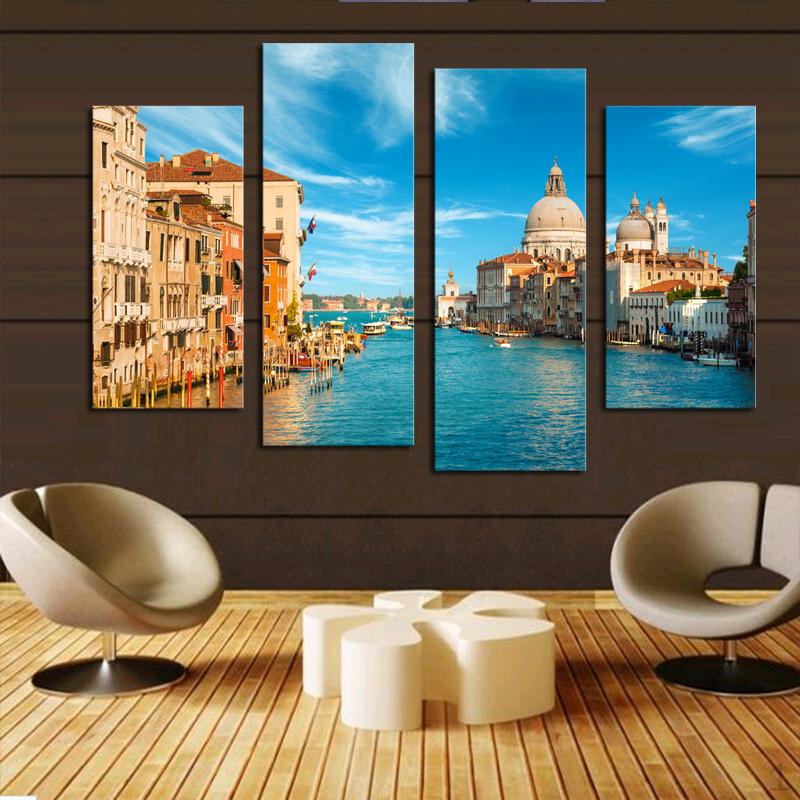 

Large Canvas Painting Picture City
