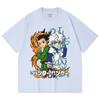 230 Gsm 100% Cotton HXH V7 Gon Killua Print Unisex Heavy Cotton T Shirt