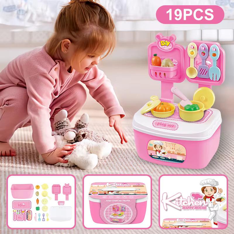 Children Toys Role-playing Games Toy Set Kids Tool Kits Dentist Tools Kitchenware Girl Makeup Set Box Simulation Pretend Play