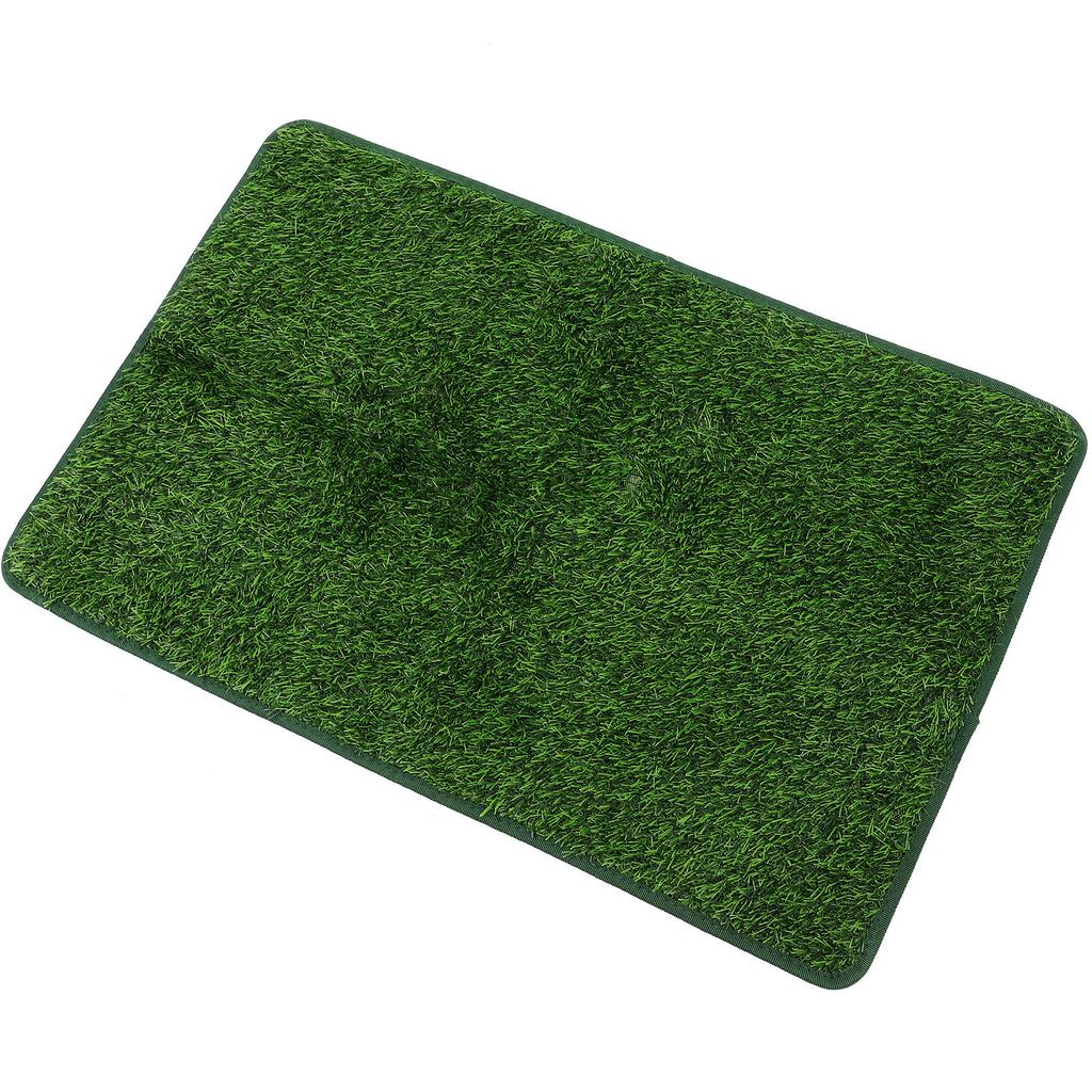 Pet Pee Pad Decorative Vivid Fake Grass Delicate Portable Grass Mat Wear-Resistant Cage Pet Accessory Puppy Training Dog Supply