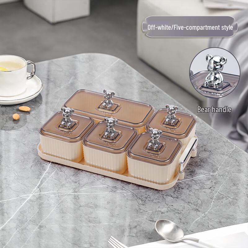 SW Transparent Divided Snack & Fruit Tray