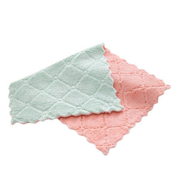 Thick Water Absorbent Kitchen Dish Cloth: Degreasing, Multifunctional, One-Piece