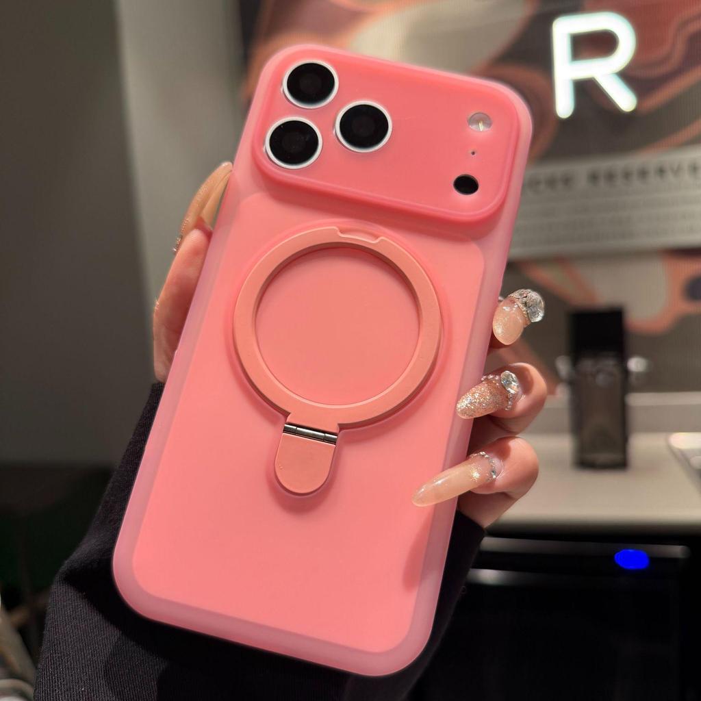 Precision Hole Phone Case for Apple 15Pro, 16Pro, 17Pro Max - Ice Cream Stand & Simple Solid Color Design