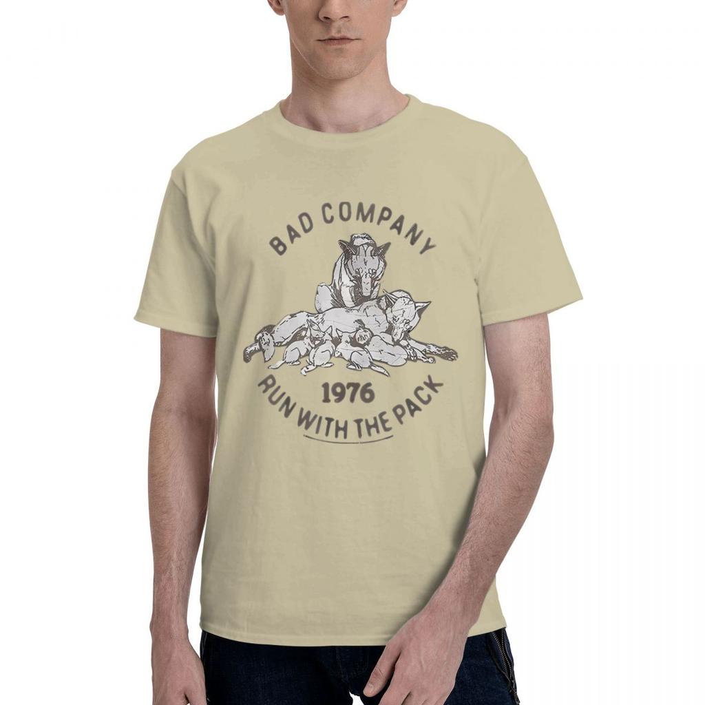 Bad Company Run With The Pack 100 Cotton Casual Breathable Confortable Man Funny Mens TShirts Men Clothes