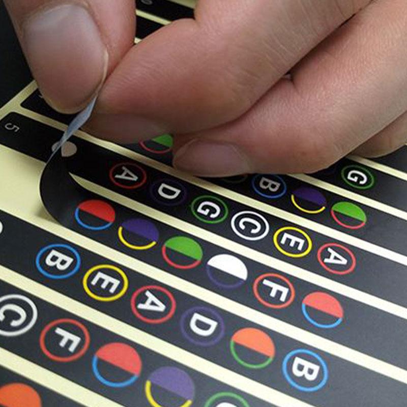 Gitar Gripebrett Notekart Etiketter Klistremerke Gripebrett Båndmarkører For Gitarra