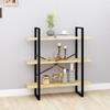 Day and Night - Day and Night 3-tier Shelving Solid Pine Wood 100x30x105 Cm