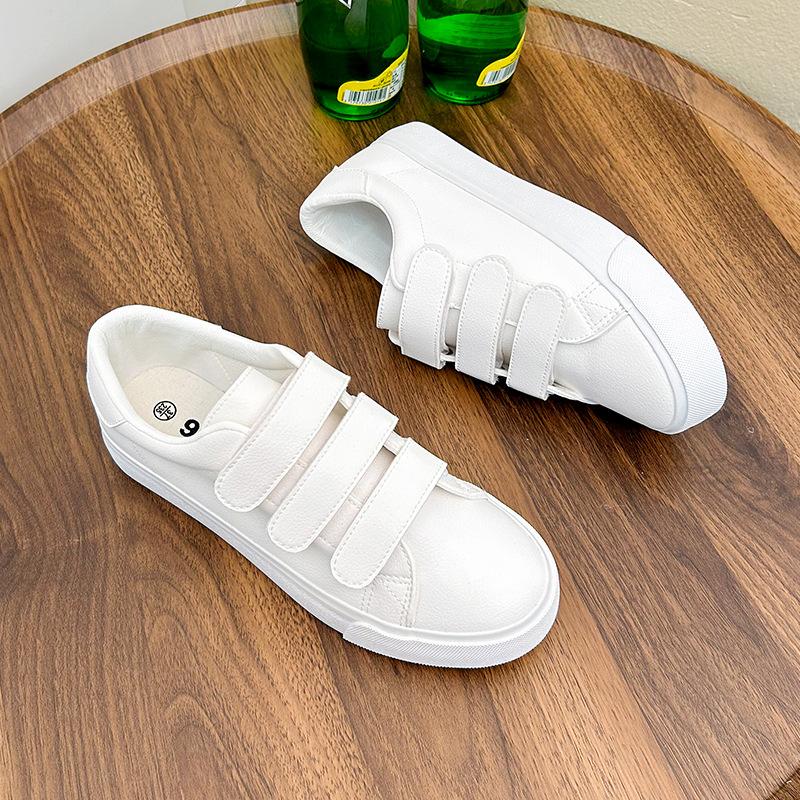 

Костюм обувь для скейтбординга магическая пряжка пара три с студент скейтборд обувь мужская повседневная обувь белые туфли плоские туфли женские 39 белый