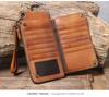 Vintage Genuine Leather Multifunctional Clutch: Top Layer Cowhide Unisex Long Wallet & Card Holder