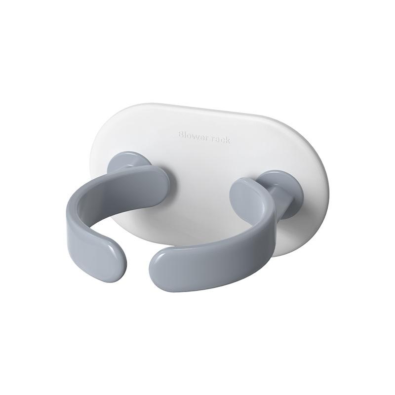 Adjustable Hair Dryer Stand, Household Electric Hanging Rack, Bathroom Wall-mounted Storage Rack Without Drilling, Hair Dryer