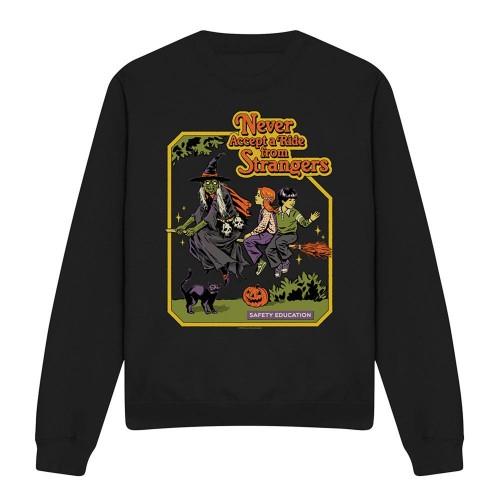 Steven Rhodes Unisex Adult Never Accept A Ride Sweatshirt