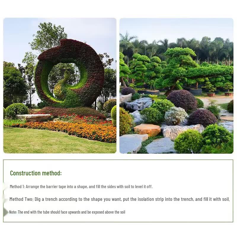 Garden Landscape Grass & Stone Isolation Barrier
