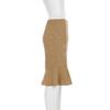 European Retro Embroidered Fishtail Skirt - Elegant, Slimming, Pure Color Design for Women