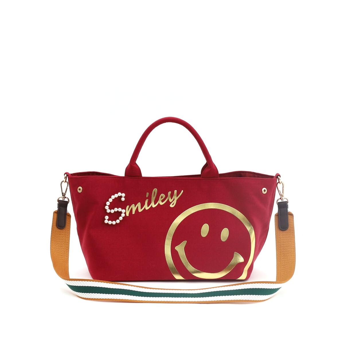 Сумка-тоут Cuco SMILEY Logo Жемчуг x Фольга 2-в-1 2553111704 Красный (310)