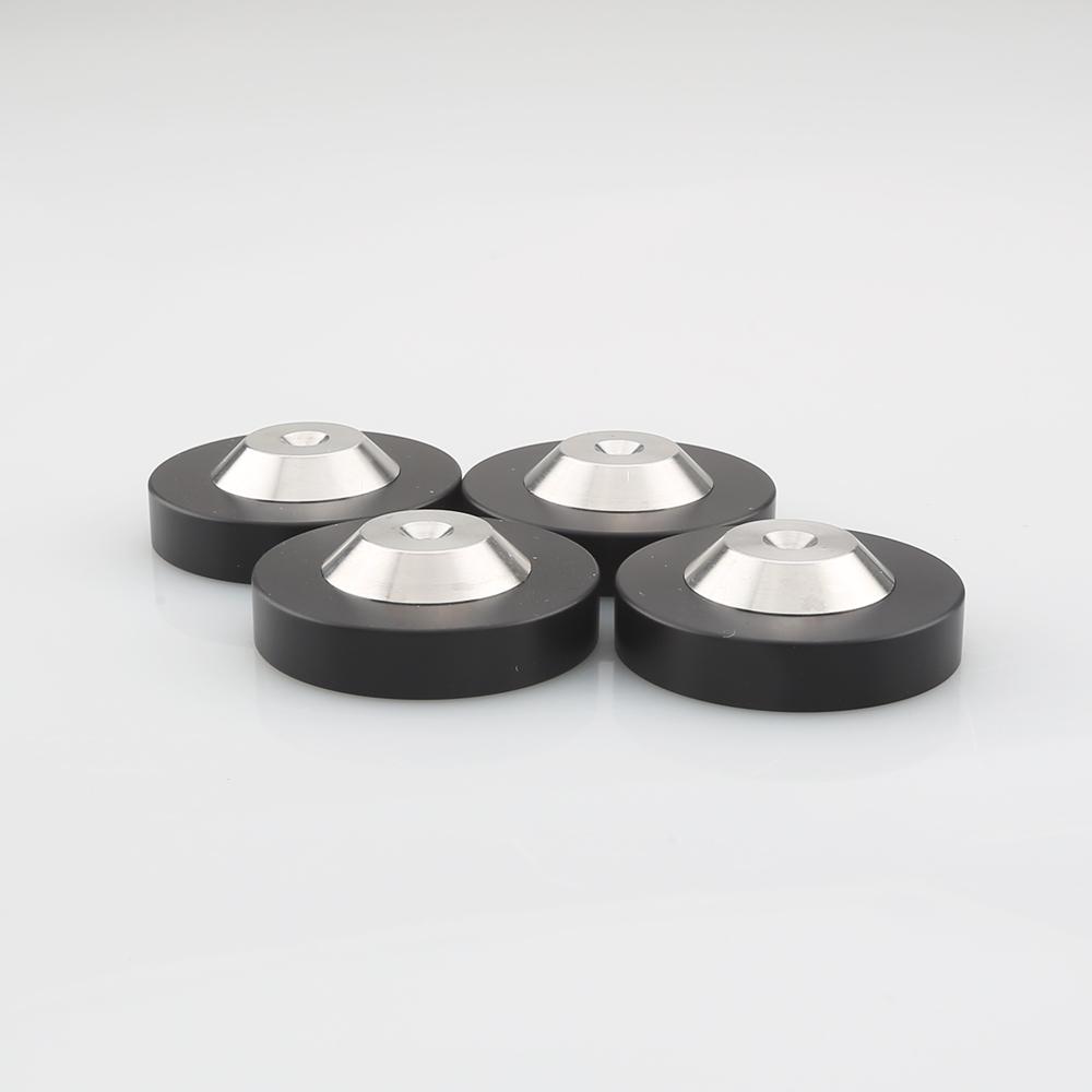 4PCS 39x13mm/49x13mm Stainless Graphite Speaker AMP Isolation Spike Feet Mat Floor Base Pad For Turntable CD DAC Radio Cabinet
