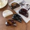 Retro Women's Acetate Claw Clip - High-End Bun and Shark Hair Accessory