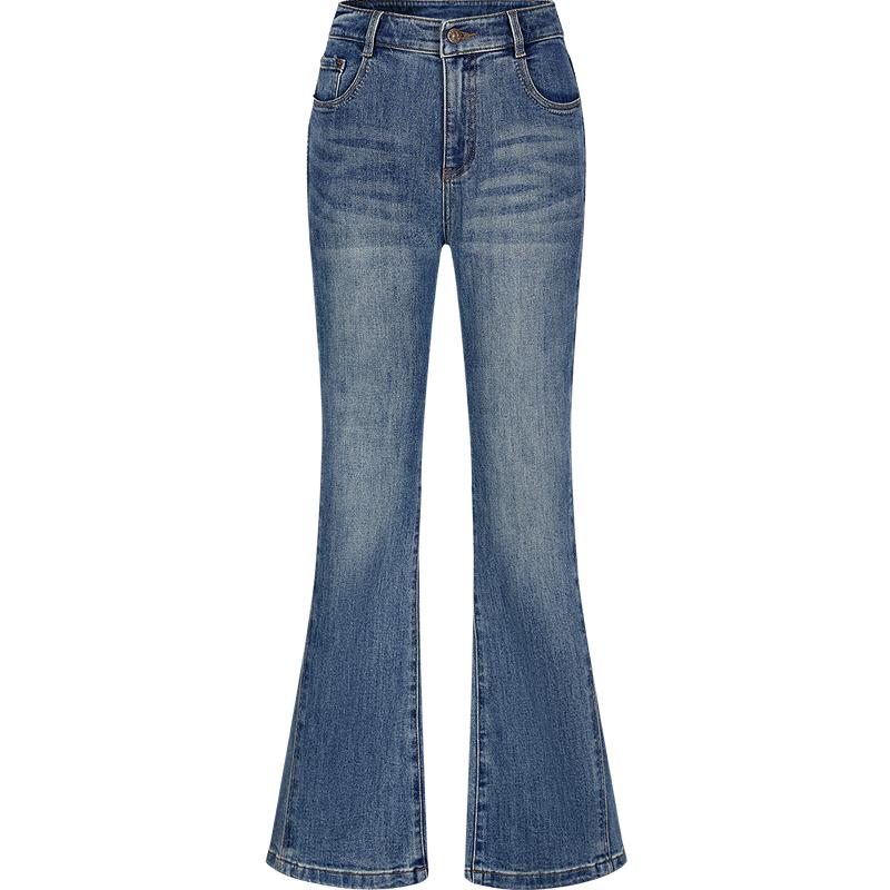 

Jiuzi Anacore Women s Vintage Washed Slim Bootcut Jeans S