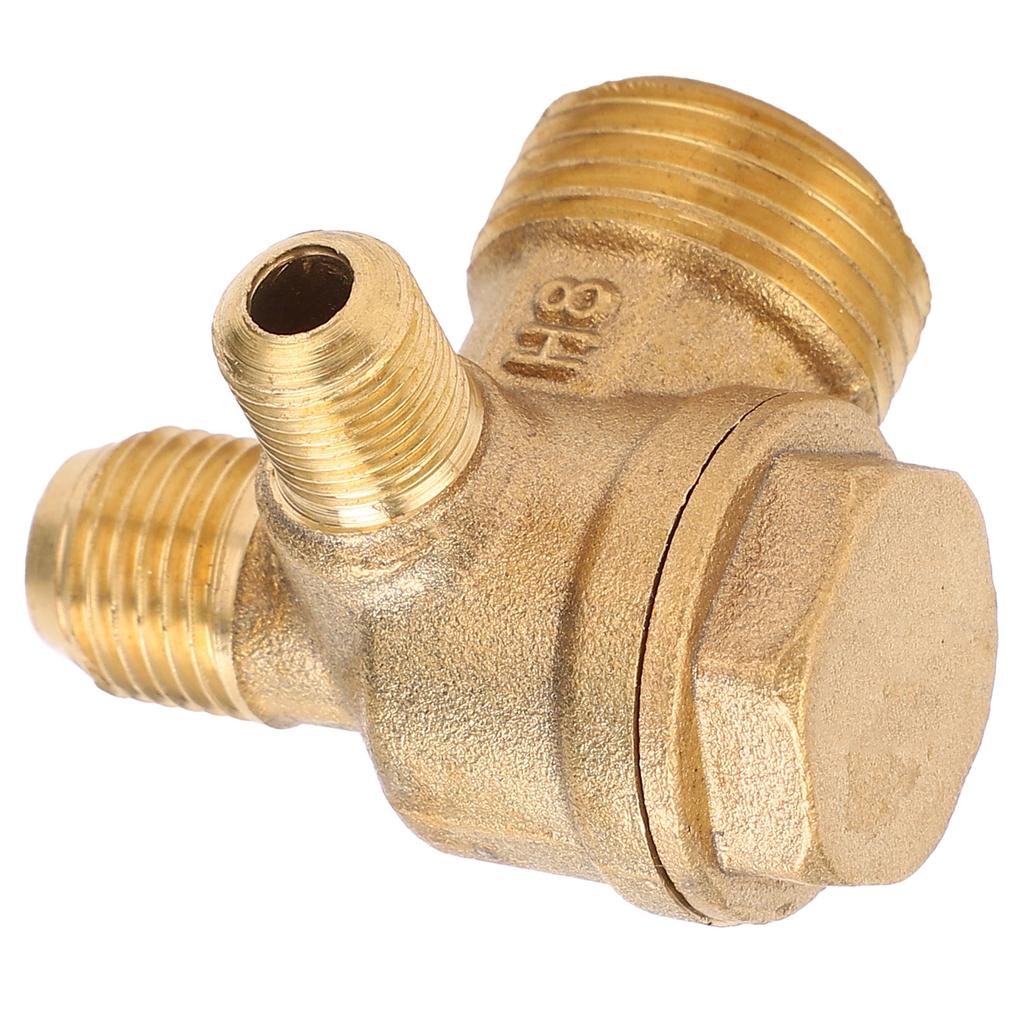 Air Compressor Check Valve 3 Way NonReturn Male Threaded Accessories 1 2x14x10 Brass