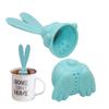 1pcs Bunny Tea Strainer Angry R Abbit Silicone Tea Brewer Loose Tea Infusers Strainer Cute Tea Infuser Household Afternoon Tea