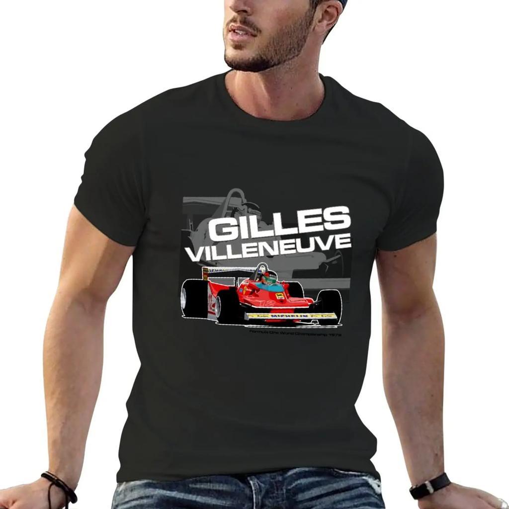 New Gilles Villeneuve - F1 1979 T-Shirt Tees Oversized T Shirt Oversized T Shirts T Shirts for Men Pack