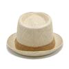 Wide Brim Jazz Hat Woven Stripe Panama Cap Fashion Beach Hat  Men Women