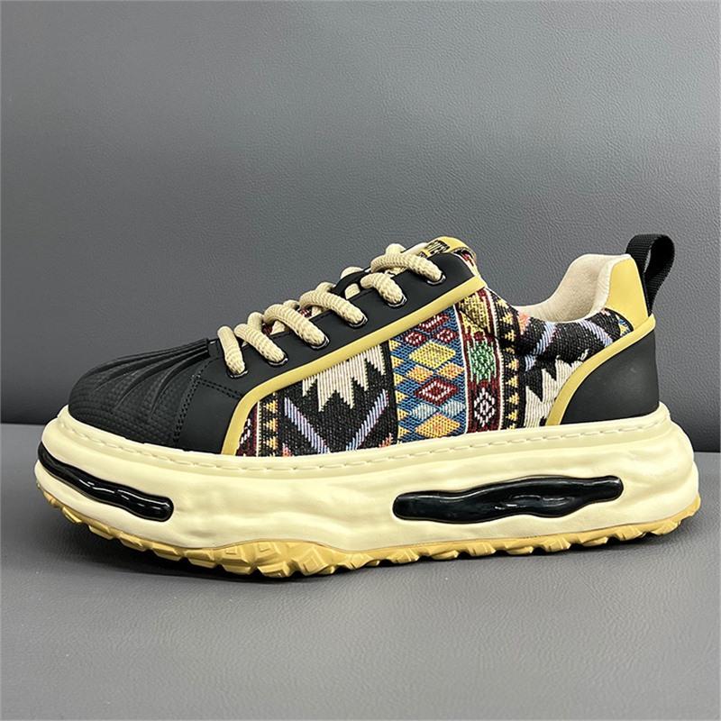 Shell Head Embroidery Daddy Chaozi Spring Comfortable Cloth Casual Shoes Bc