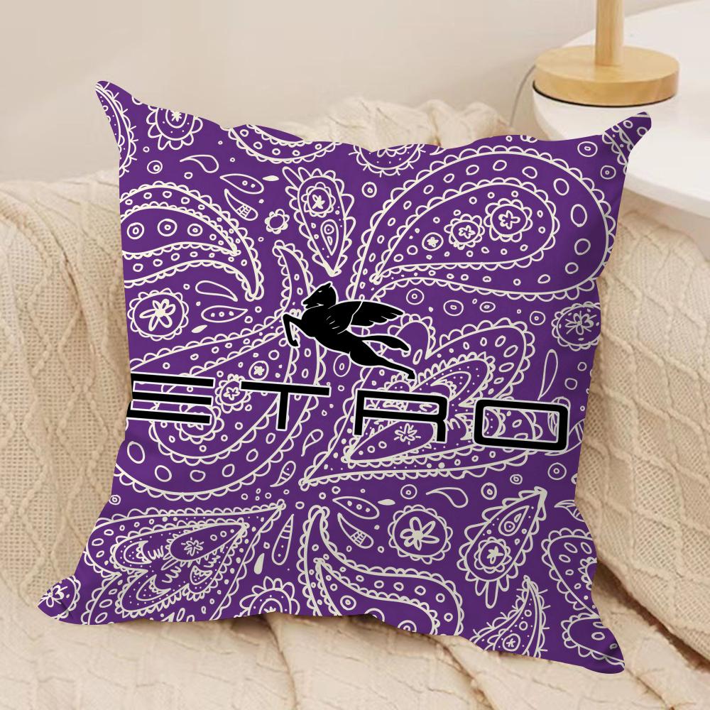 Fashion Design EEtroS Cushion Cover Short Plush Doublesided Print Square Throw Pillow Covers Sofa Home Cushion Decor