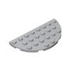 40pcs MOC Parts 22888 Plate Round Half Corner 4 x 8 Compatible Bricks DIY Assmble Building Blocks Particle Kid Brain Toy Gift