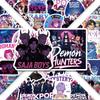 50 Pieces K-Pop Witch Hunter Group Cartoon Stickers - Creative DIY Decorative Decals for Computer Desktops & Tablets