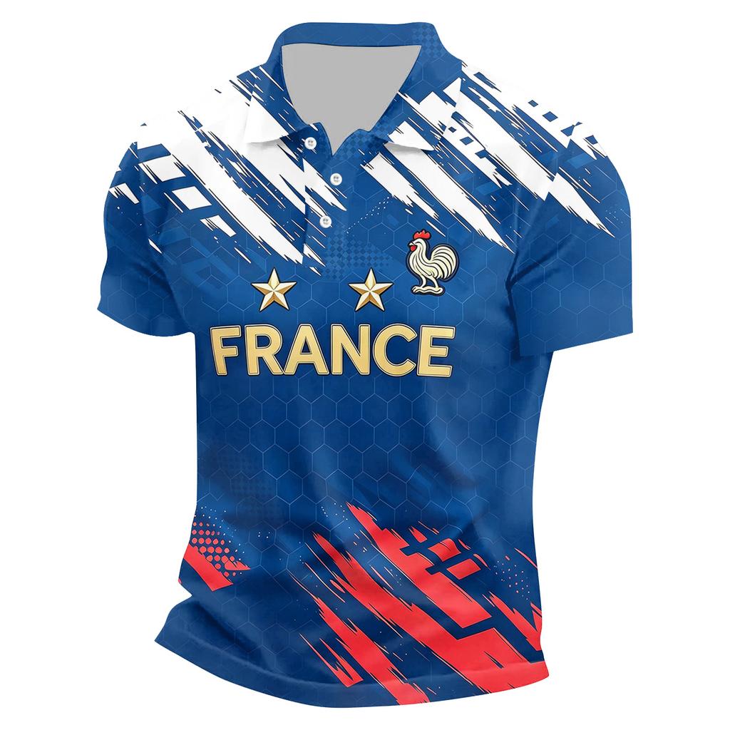 Men's Quick Dry Printed Shirt - Mesh Breathable Lightweight Short Sleeve Casual Top for Summer