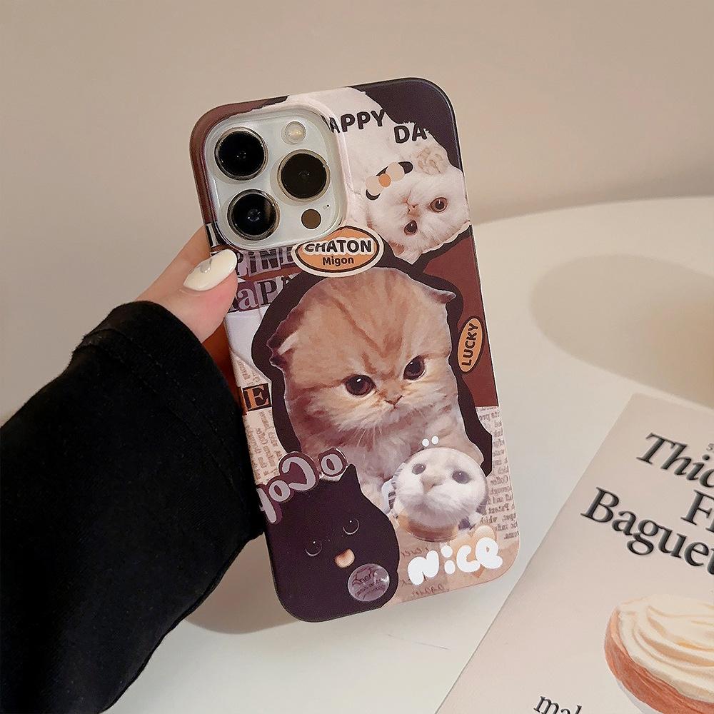 Kitty Kitty Suitable for 13 IPhone Cell IPhone 15 Promax Cute 16 Film 11 Frosted 14 Hard