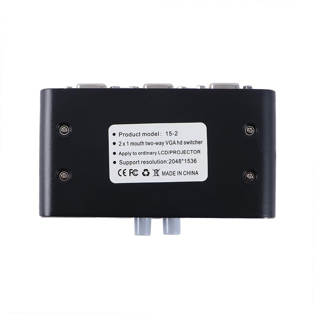 Monitor Accessories 2 Ways for PC VGA Switcher Converter Box VGA Splitter Video Switch Adapter