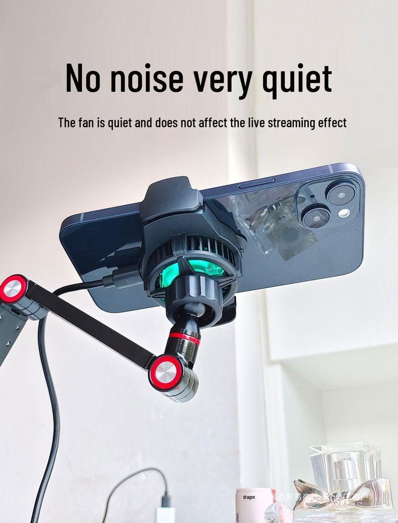 Ultra-Quiet Mobile Phone Cooler with Stand & Semiconductor Refrigeration