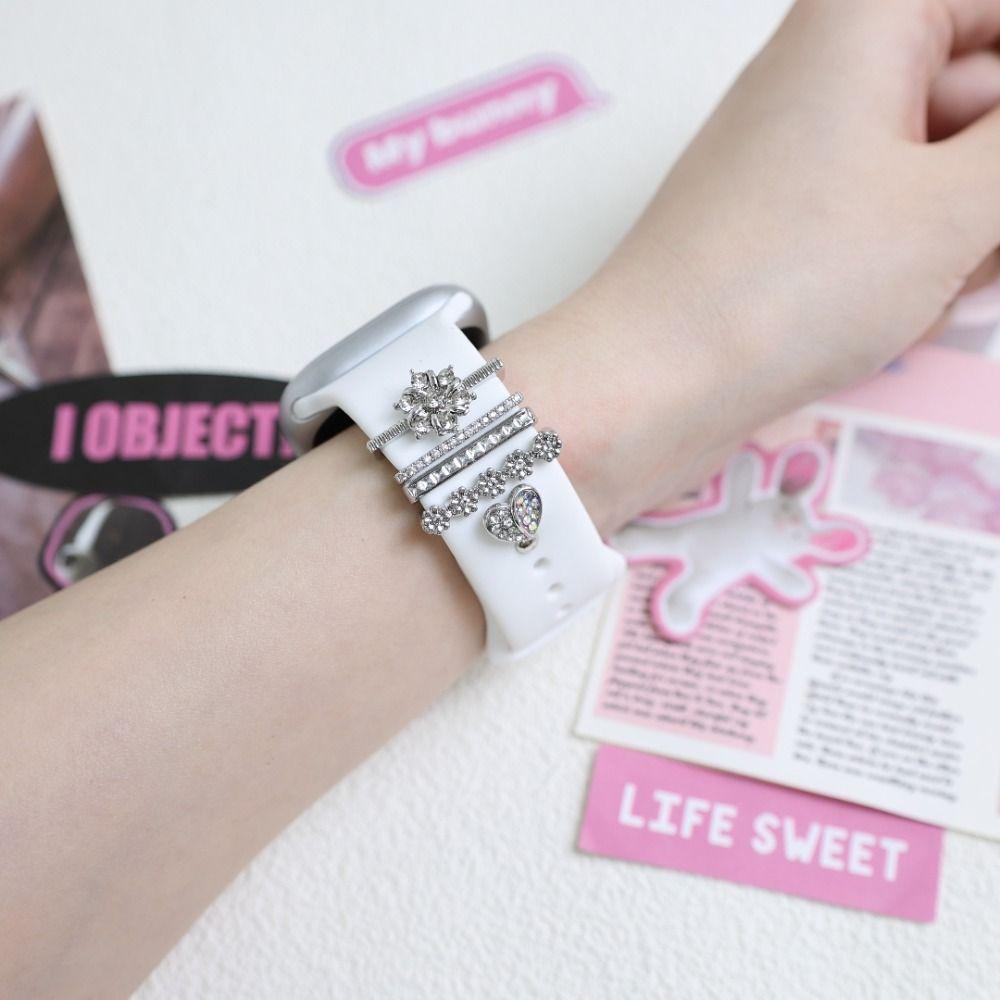 Metal Decorative Ring Brooch Decorative Nail Creative Watch Band Ornament  Strap Accessories