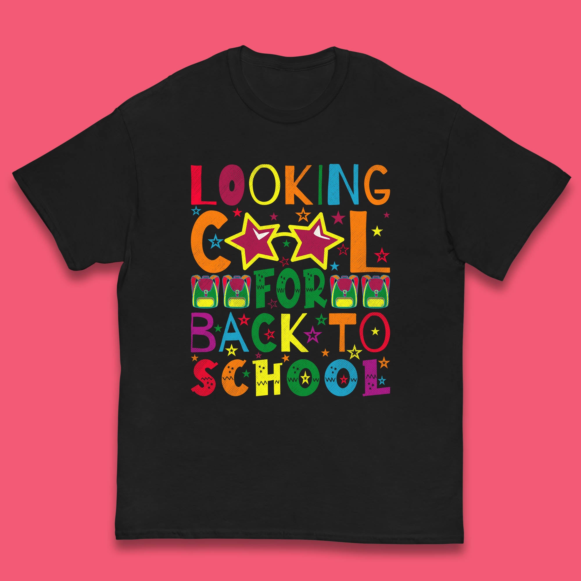 Looking Cool For Back To School First Day Of School Welcome First Day Kids T Shirt 110