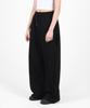 FOR THE FIT [Summer Or Regular] Side Pintuck Sweat Wide Pants_Black