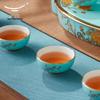 Auratic Madam Porcelain West Lake Blue Gongfu Tea Set