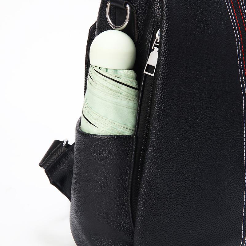 Soft Leather Backpack Women's Shoulder Bag Commuter Multi-Use Travel Bag