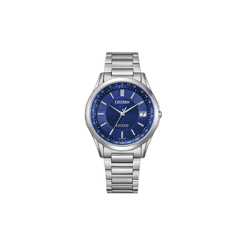CITIZEN Exceed Series Exceed Series 50 Meters Waterproof Solar Quartz Super Titanium Strap 38mm Men s Watch Blue Dial CB1110-61L синий