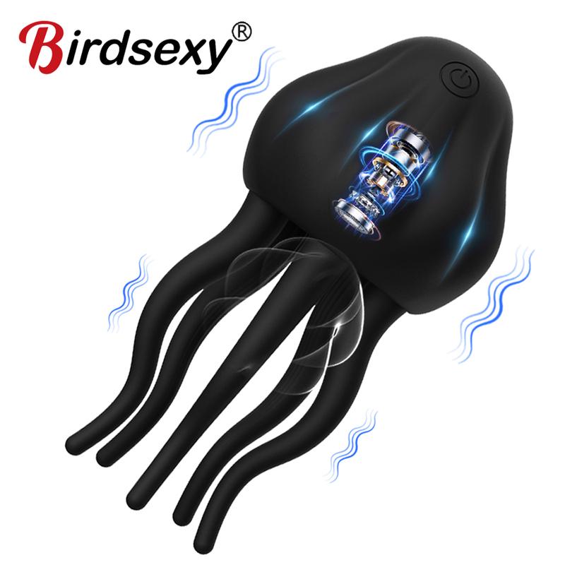 Penis Massager Male Masturbation Sex Toys for Men Glans Vibrator Penis Trainer Ring Delayed Ejaculation Penis Vibrator Adult Toy