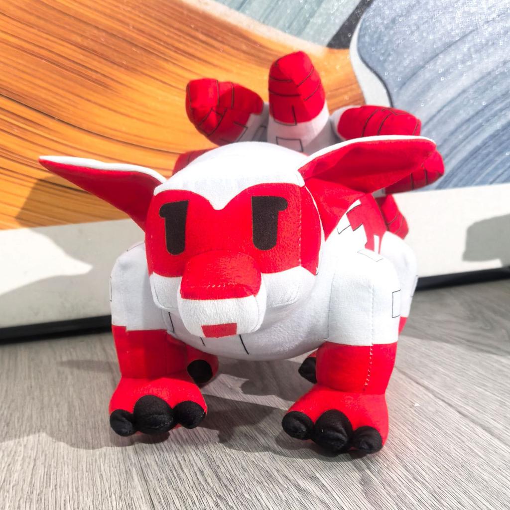 Roblox Grow A Garden Nine-Tailed Fox Plush Beautiful Toys Block Style Soft Stuffed Animals For Kids Game Fans Bedroom Playtime Companion