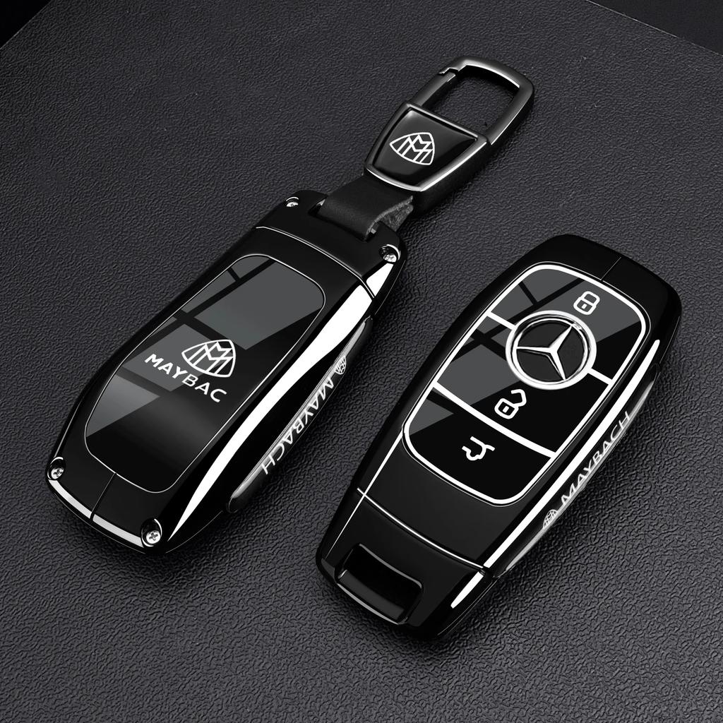OQA4 Car Key Case Cover for Mercedes Benz C S A Class W206 W223 S350 C260 C300 S400 S450 S480 S500 Smart Key Holder Keychain