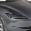 For TESLA Model 3 2023 2024 Car Headlight Smoked Black TPU Protective Film Front Light Tint Change Color Sticker Accessories