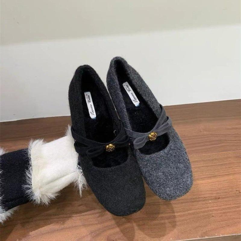 New Style Winter and Autumn High-heeled Vintage Cotton Shoes for Women