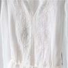Romantic White Chiffon Dress with Embroidery for Women