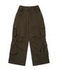 AAKAM Knee Pin-Tuck Double Pocket Cargo Pants (Khaki)