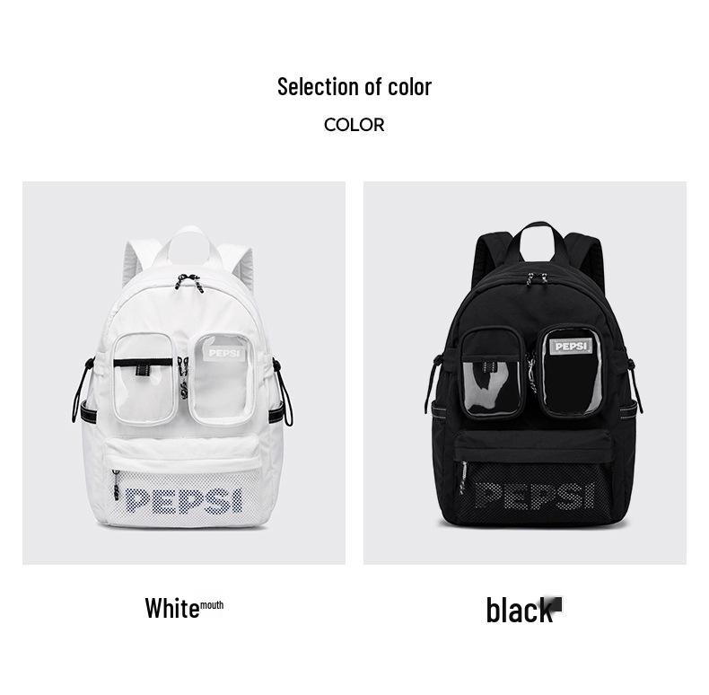 Pepsi Versatile Backpack for Middle & High School Students – Stylish, Compact College-Style.